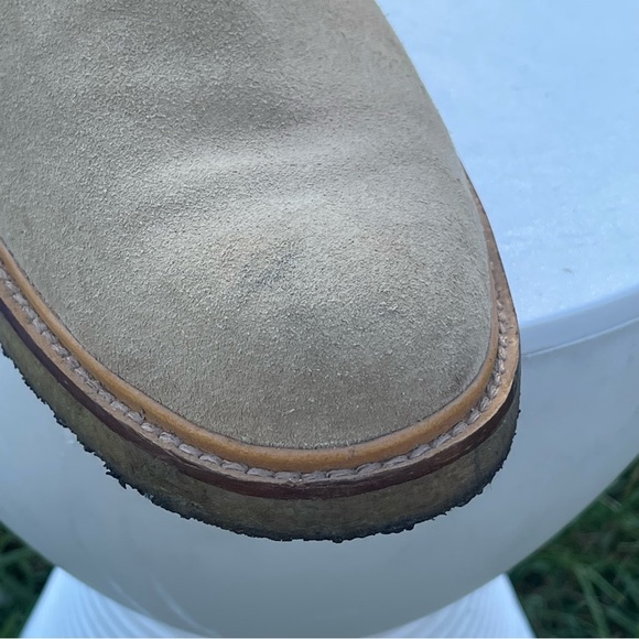 Sperry Gold Cup Boots Mens Size 10.5 Tan Brown Suede Crepe Soles Chukka Slip On - Picture 6 of 13